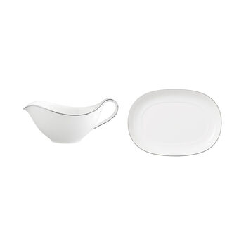 Соусник 0,44 л з блюдцем Anmut Platinum No.1 Villeroy & Boch