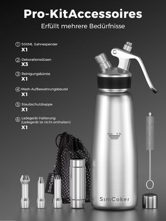 Диспенсер для вершків 500 мл SimCoker