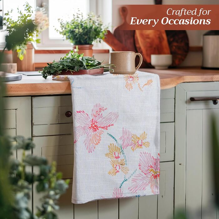 Набір із 3 багатоцільових кухонних рушників Maison d&39 Hermine Rural Christmas, 100 бавовна Барні рушники День подяки/Різдво (50 см x 70 см) (27 - Райський острів)