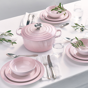 Тарілка для сніданку 21,8 см рожева Shell Pink Le Creuset