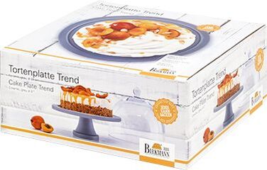 Блюдо для торта, 24 см, сіре, Trend RBV Birkmann