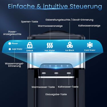 Кулер для води з кубиками льоду 450 Вт GOPLUS