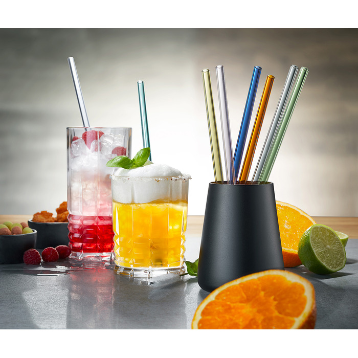 Набор трубочек для коктейля 23 см, разноцветные, 8 предметов Future Gefu