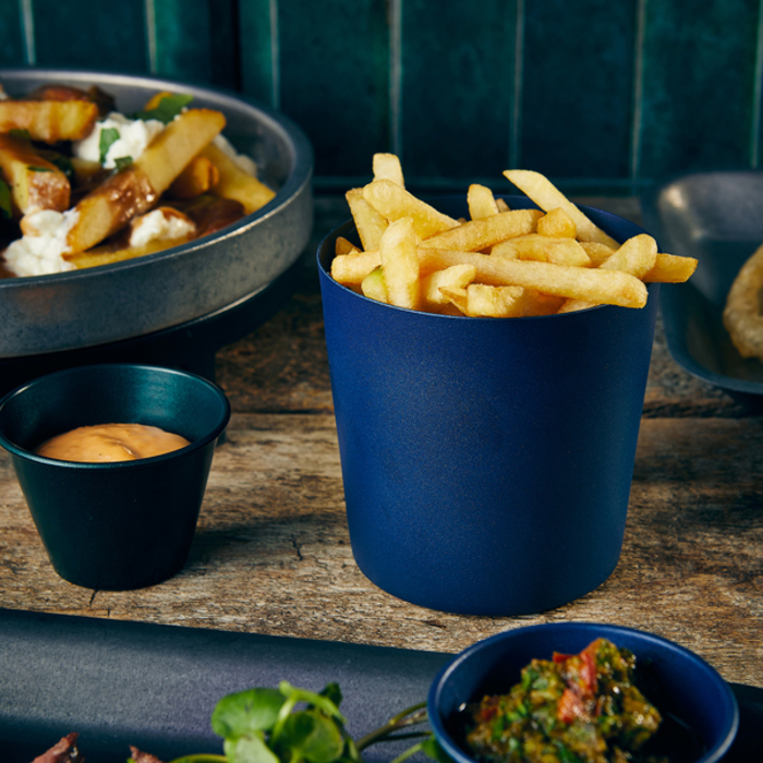 Склянка металева 8.5х8.5 см, 420 мл, синій, Metallic Blue, GenWare