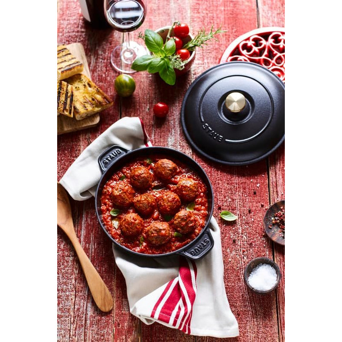 Сковорода-жаровня 20 см з кришкою кругла Graphite Grey Staub