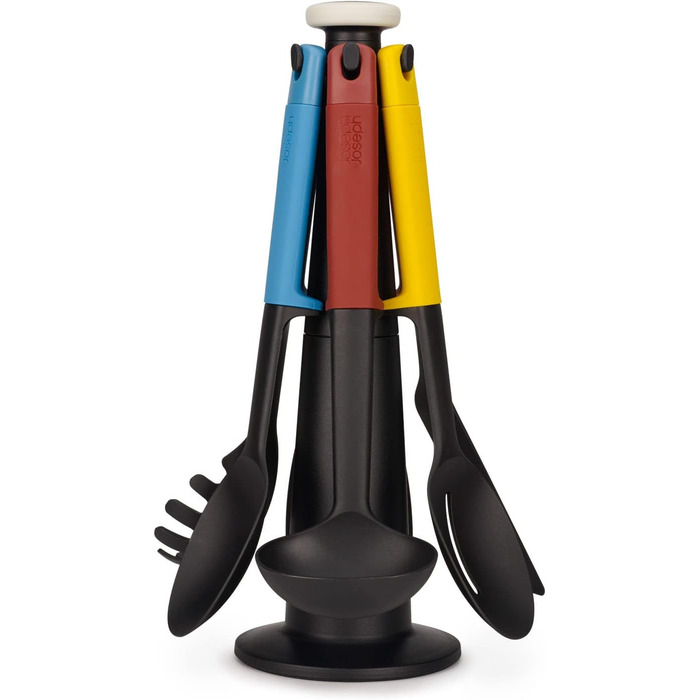 Набір кухонного приладдя, 6 предметів зі стійкою, різнокольоровий Elevate Carousel Joseph Joseph