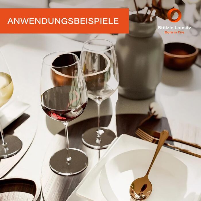 Набір з 6/Келихи для вина кришталевий келих/Елегантний легкий білий келих для вина/Високоякісний набір келихів для вина/Келихи для вина Stlzle (келихи для червоного вина)