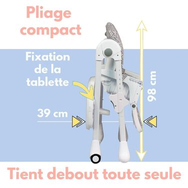 Дитячий стільчик для годування від 6 місяців Zen BAMBISOL