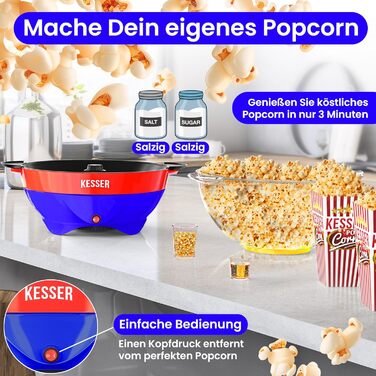 Машина для попкорна 5,5 л 800 Вт KESSER