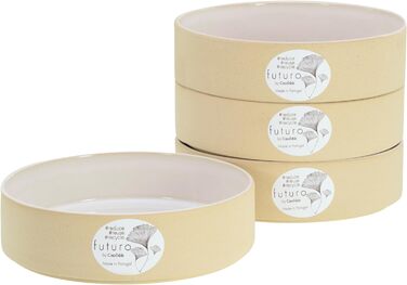 Серия Futuro Black, набор посуды из 16 предметов, комбинированный керамогранит (белый песок, пастабоула), 21539