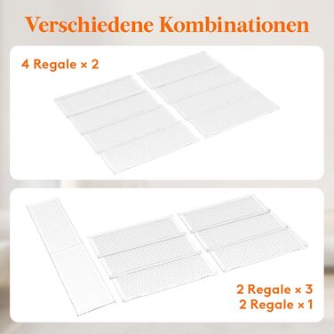Органайзер для спецій пластиковий розсувний,  48,5 х 66 х 1,65 см, прозорий Lifewit