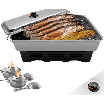 Настольная коптильня из нержавеющей стали Eversmoke Deluxe Angel Domäne