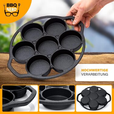 Чугунная форма для выпечки кексов BBQ Nerd