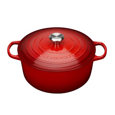 Каструля / жаровня з кришкою 24 см, вишневий Signature Le Creuset