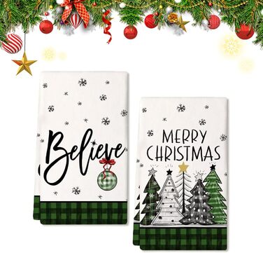 Набір з 2 різдвяних кухонних рушників 60 х 40 см Xmas 1 Yaclonq