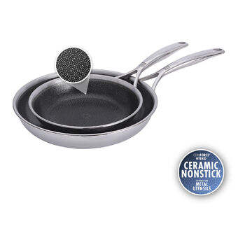 Набір з 2 сковорід 20 см та 26 см з антипригарним покриттям у формі стільників Peak Zwilling