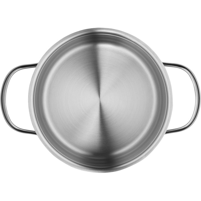 Набір індукційних каструль WMF Aparto Advantage Pot Set зі скляною кришкою, полірована нержавіюча сталь Cromargan, без покриття, можна мити в посудомийній машині (набір каструль) (16 см)