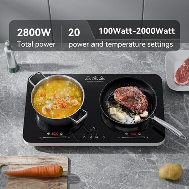 Індукційна варильна поверхня на 2 конфорки 3600 Вт COOKNANO