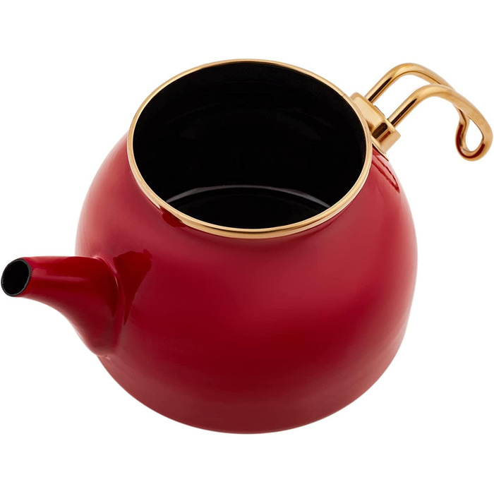 Набор из 2 эмалированных чайников 1,1/2,3 л красный Retro Karaca