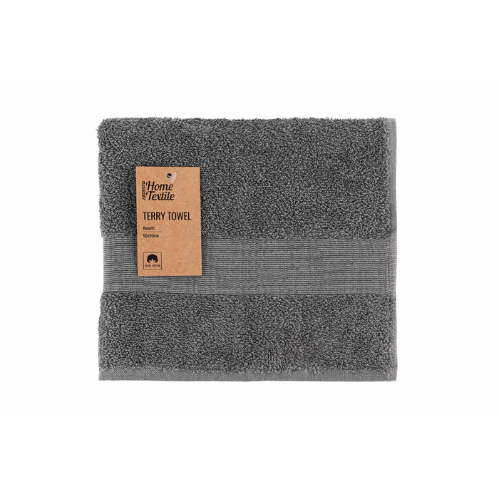 Рушник махровий Ardesto Benefit, 50х90см, 100% бавовна, сірий