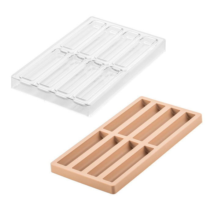 CH016 - KIT BAR VOLTA Набір форм для батончика 128x33 h14 мм, 115x20 h13 мм (8х52 мл)