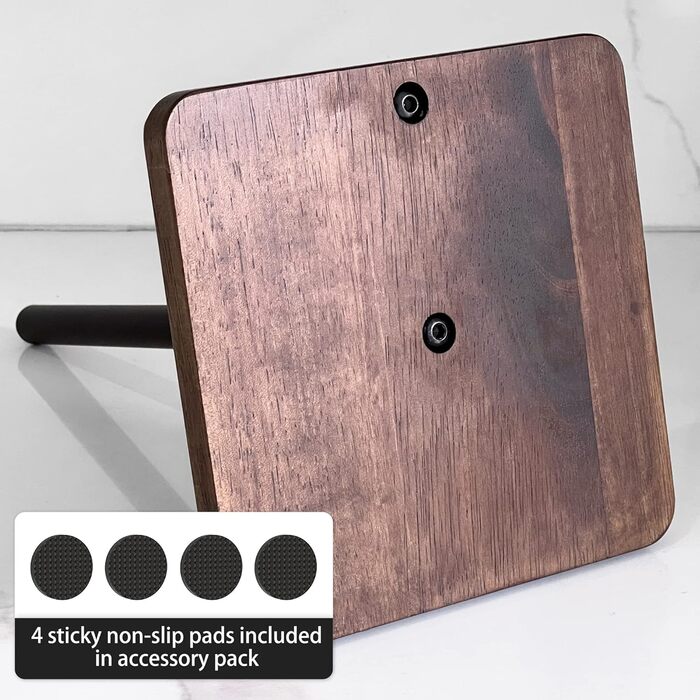 Тримач для кухонного рулону з квадратною основою з натурального дерева, Vialex