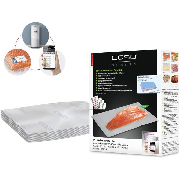 Камерний вакуумний пакувальник з нержавіючої сталі 70 л/хв, 240 Вт Caso