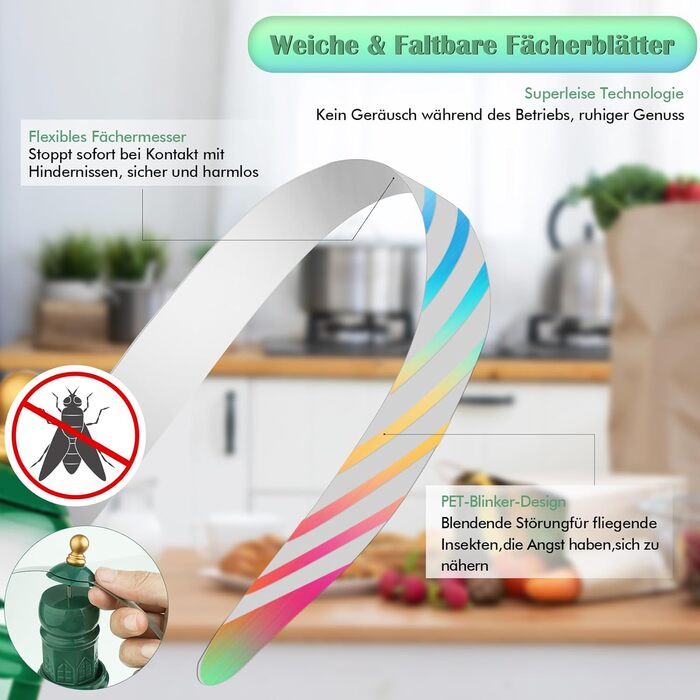 Вентилятор відлякувач комах зелений KERCAMKEL