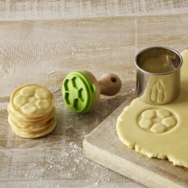 Набір штампів для печива, 2 предмета, 5 см, Fussball RBV Birkmann