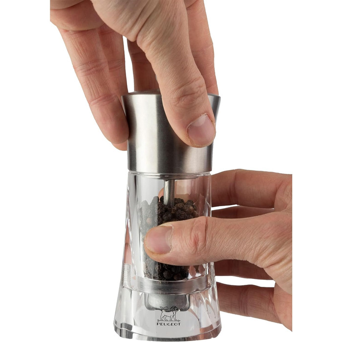 Ручна висота Висота 14 см, Нержавіюча сталь/Акрил, Прозорий, 29050 (Соляний млин), 29050 Ouessant