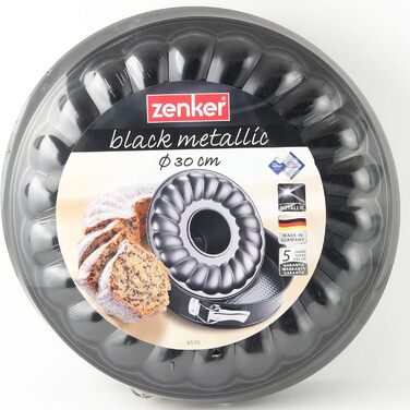 Роз'ємна форма Zenker плоска та трубчасте дно Ø 30 см форма для випічки з 2 днами, професійний набір форм для тортів, з високоякісним антипригарним покриттям, легко розформовується для соковитих тортів і пирогів, кількість
