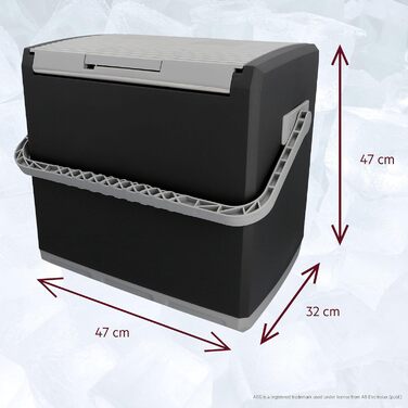 Автохолодильник 28 л чорний AEG