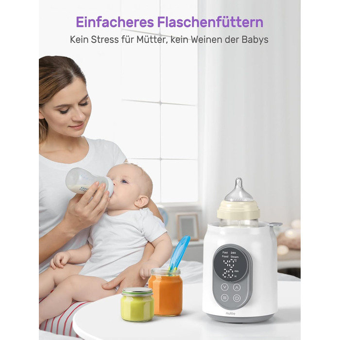 Електричний підігрівач дитячих пляшечок 6 в 1, 220 Вт Nuliie