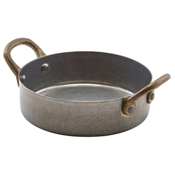 Сковорода для подачи 12.25*3.5 см, 420 мл, круглая, металлическая, Vintage Steel, GenWare