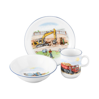 Набір дитячого посуду 3 предмета Auf der Baustelle Сompact Seltmann Weiden