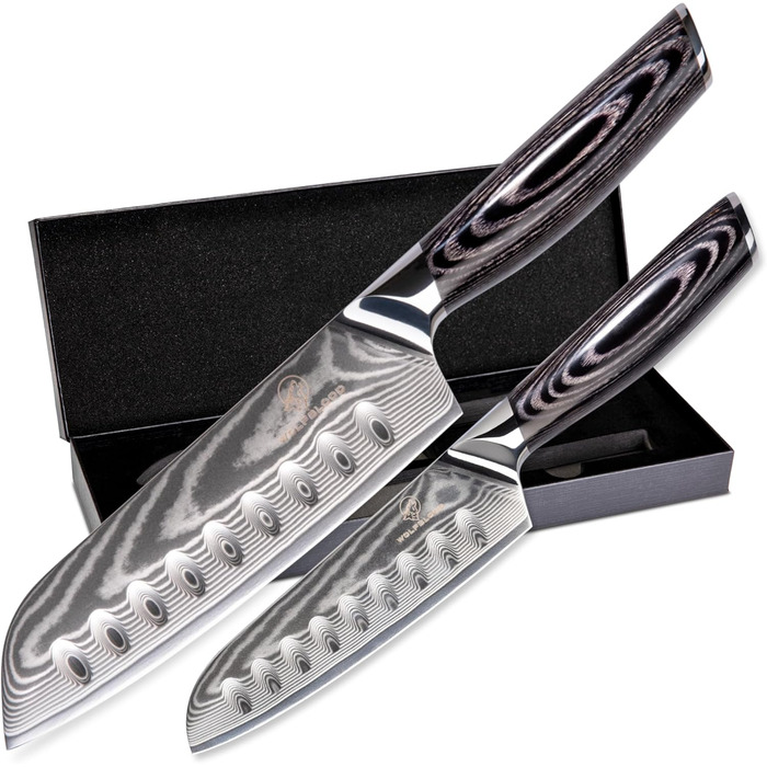 Набір дамаських ножів 31 та 23 см Pro Wolfblood