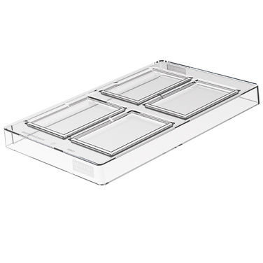 CH026 - DEGUSTA02 T Форма для шоколаду 65x95 h5 мм (30 мл x 4)