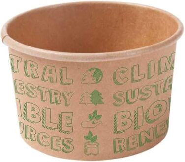 Набір паперові стаканчики для морозива 1000 шт. 150 мл BIOZOYG