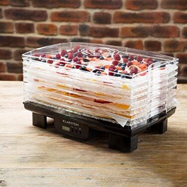 Дегідратор на 6 полиць, 550 Вт, чорний Bananarama Klarstein