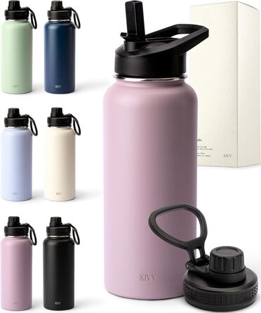 Термобутылка для воды 1л, Taupe KIVY