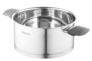 ARDESTO Каструля Gemini, скляна кришка, 3 л, нержавіюча сталь