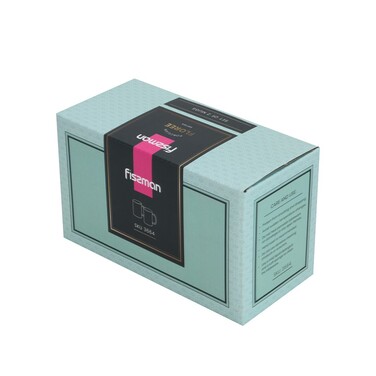 Набір з 2-х кухлів Fissman 350 мл FLOREE порцеляна (3664)