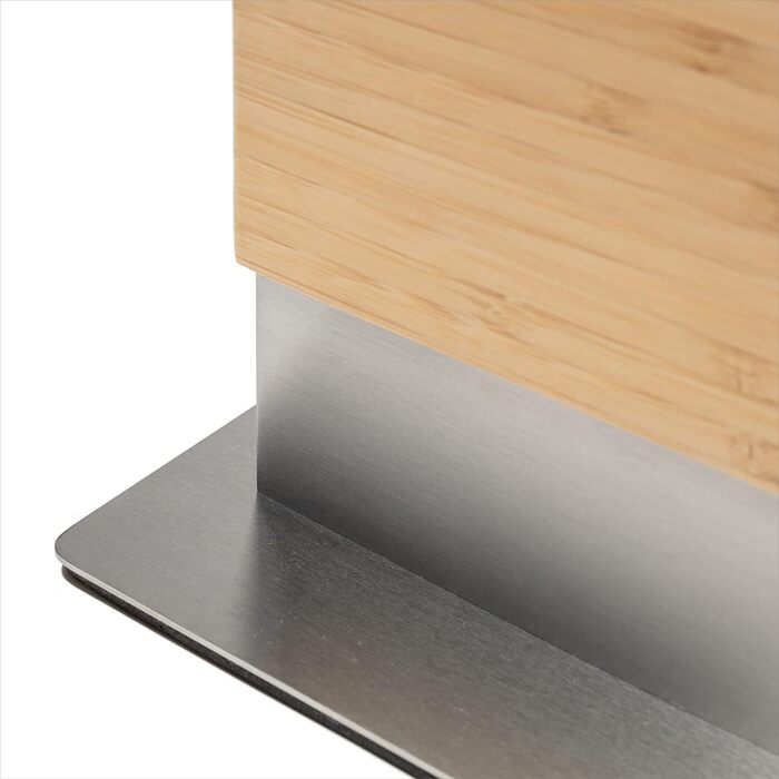 Блок ножів Coninx магнітний двосторонній Тримач для ножів магнітний без ножа Тримач для кухонних ножів із сильним магнітом Магнітна дошка для ножів з обох сторін Нековзний Волоський горіх (бамбук)