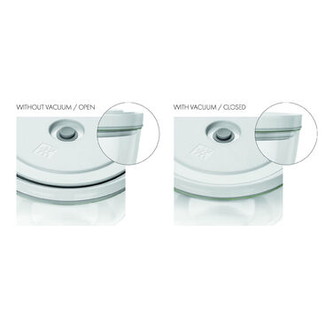Набір вакуумних контейнерів з насосом, 9 предметів, прозорі білі Fresh & Save Zwilling