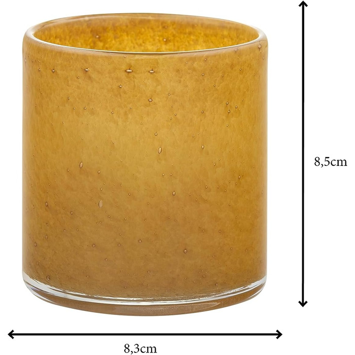 Свічник скляний, розмір S, 8 x 8,5 см Tan SAGA Blomus