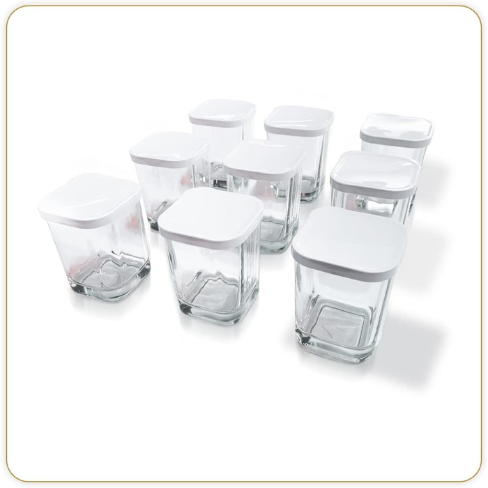 Набор баночек для йогурта 9 шт. 145 мл LITTLE BALANCE