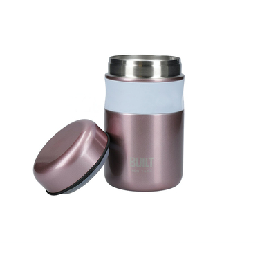 Контейнер для їжі Built Metal Pink, чорний, 9 х 15,5 см, 490 мл