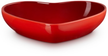 Блюдо сервірувальне у формі серця 20 см, червоне Heart Le Creuset