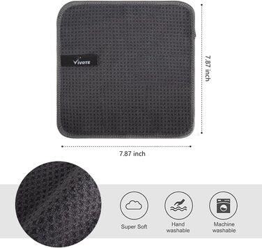 Кухонні рушники VIVOTE, рушники для гостей, подарункові, 40x60 см, 2 шт., м&39які кухонні рушники, абсорбуючі рушники (сірі 12)