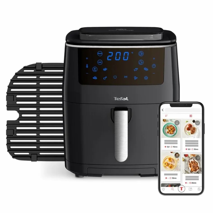 Tefal Мультипіч Easy Fry Grill&Steam, 1430Вт, чаша-6.2л, сенсорне керув., 8 програм, пластик, чорний